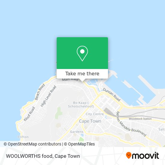 WOOLWORTHS food map