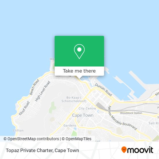 Topaz Private Charter map