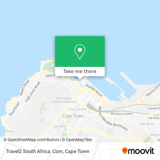 Travel2 South Africa. Com map