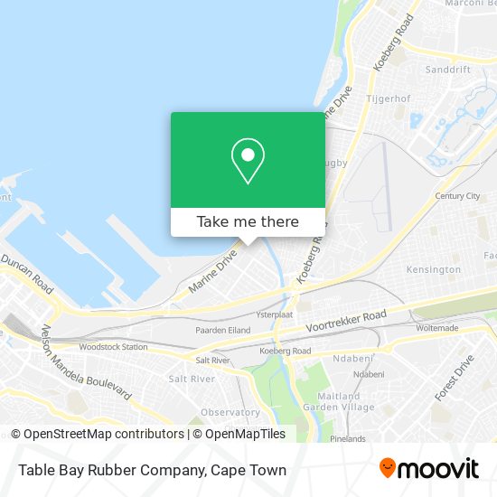 Table Bay Rubber Company map