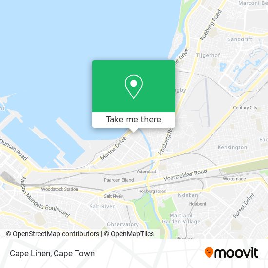 Cape Linen map