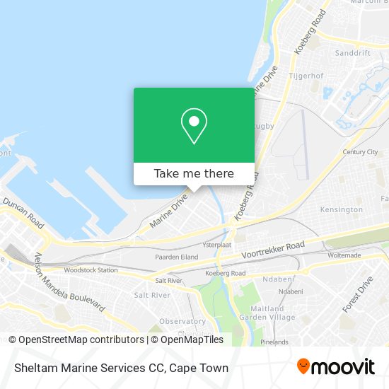 Sheltam Marine Services CC map
