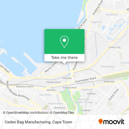 Ceden Bag Manufacturing map