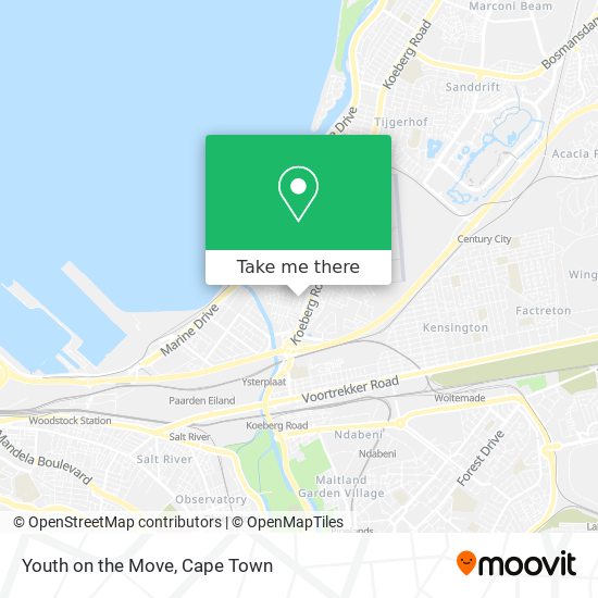 Youth on the Move map