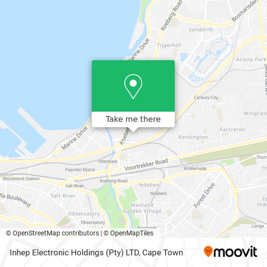 Inhep Electronic Holdings (Pty) LTD map