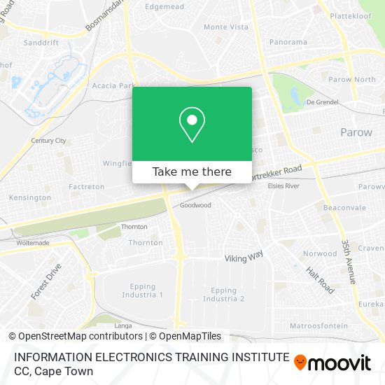 INFORMATION ELECTRONICS TRAINING INSTITUTE CC map