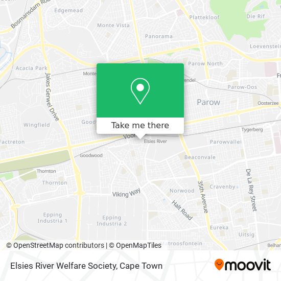 Elsies River Welfare Society map