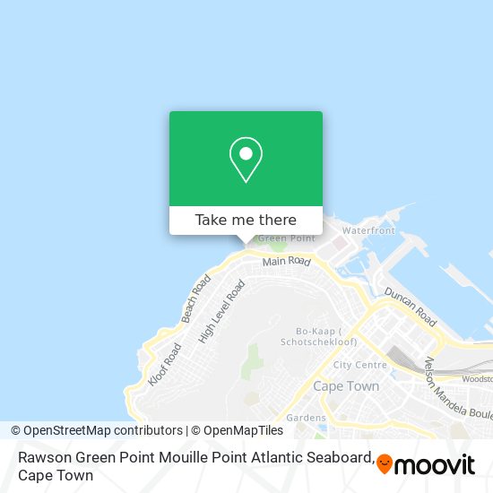 Rawson Green Point Mouille Point Atlantic Seaboard map