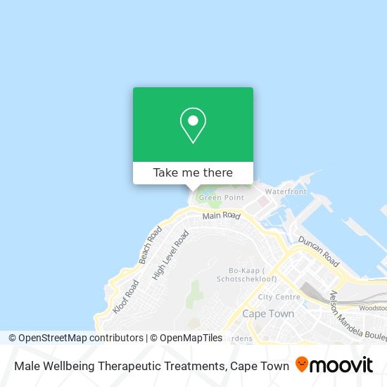 Male Wellbeing Therapeutic Treatments map
