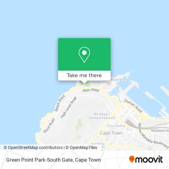 Green Point Park-South Gate map