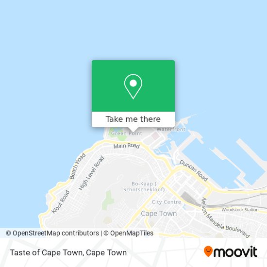 Taste of Cape Town map