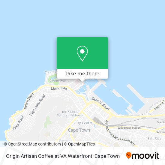 Origin Artisan Coffee at VA Waterfront map