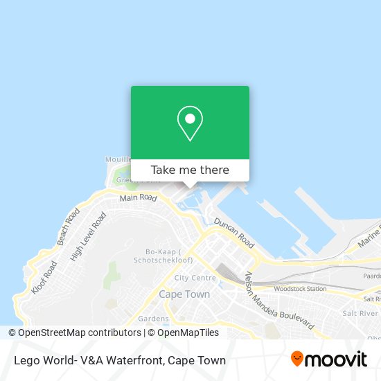 Lego World- V&A Waterfront map