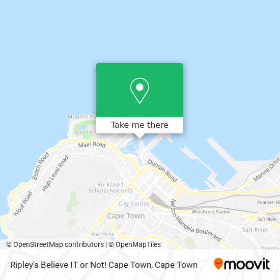 Ripley's Believe IT or Not! Cape Town map