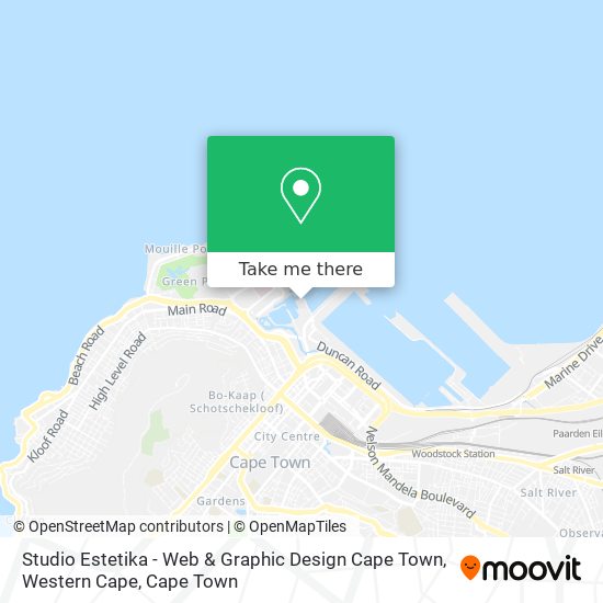 Studio Estetika - Web & Graphic Design Cape Town, Western Cape map