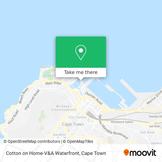 Cotton on Home-V&A Waterfront map