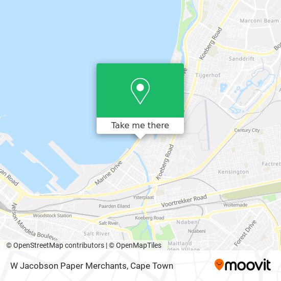 W Jacobson Paper Merchants map