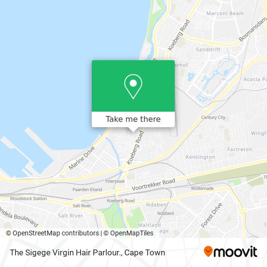 The Sigege Virgin Hair Parlour. map