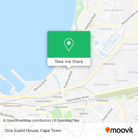 Oria Guest House map