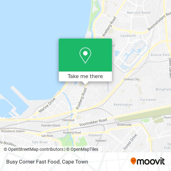 Busy Corner Fast Food map