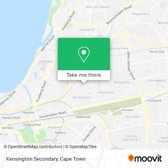 Kensington Secondary map