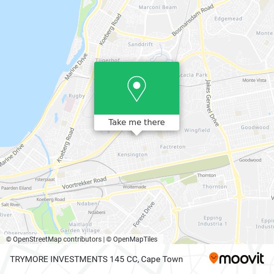 TRYMORE INVESTMENTS 145 CC map