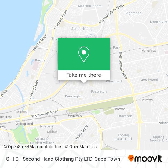 S H C - Second Hand Clothing Pty LTD map