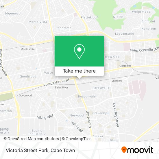 Victoria Street Park map