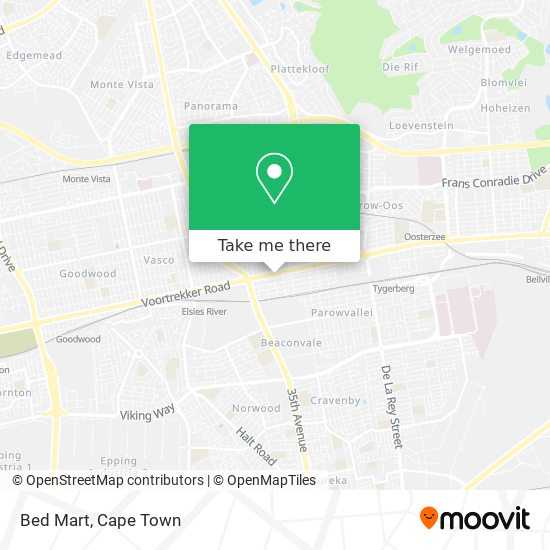 Bed Mart map