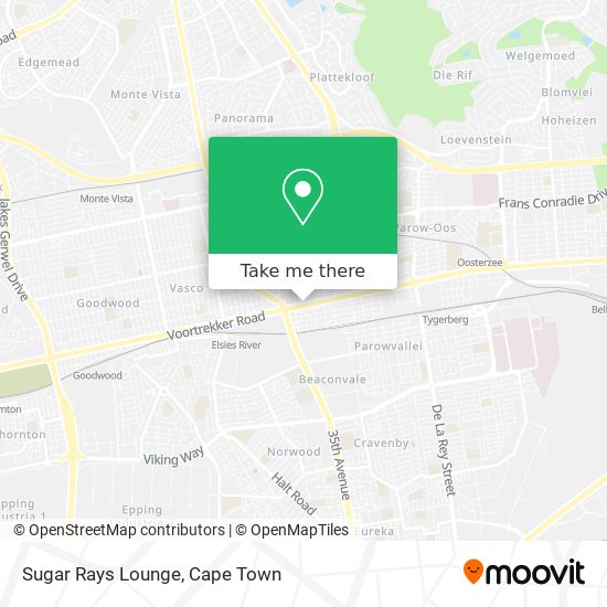 Sugar Rays Lounge map