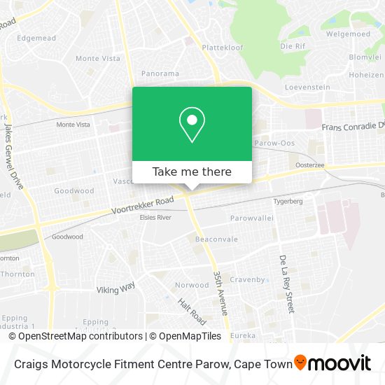 Craigs Motorcycle Fitment Centre Parow map