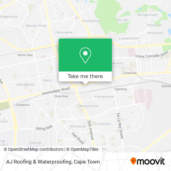 AJ Roofing & Waterproofing map