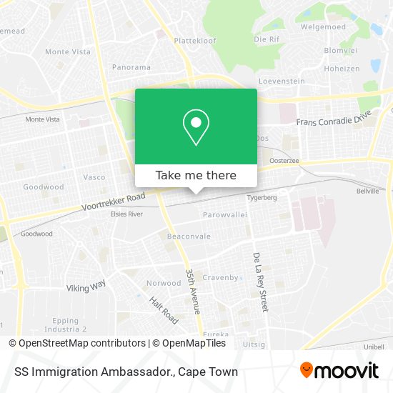 SS Immigration Ambassador. map