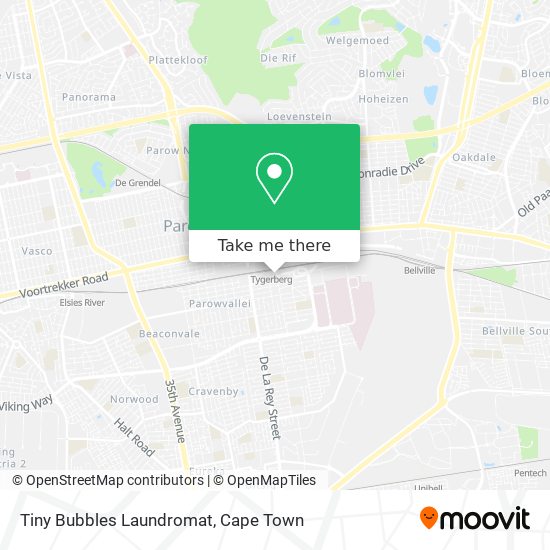 Tiny Bubbles Laundromat map