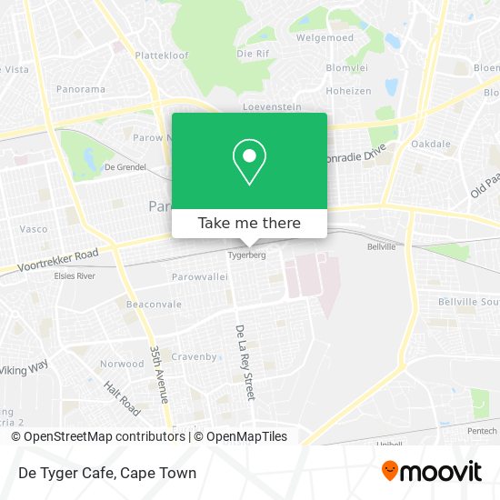 De Tyger Cafe map