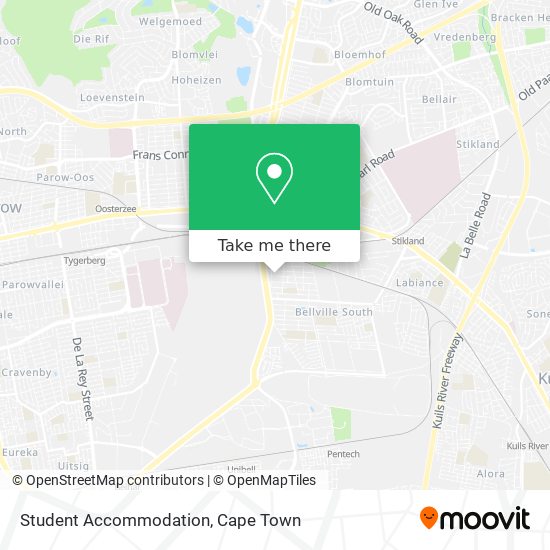 Student Accommodation map
