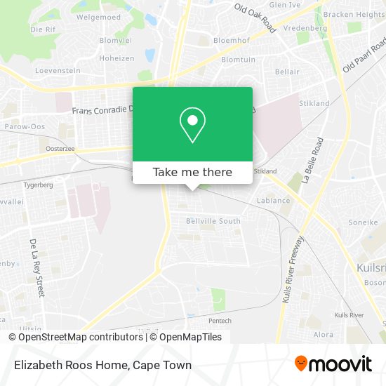 Elizabeth Roos Home map