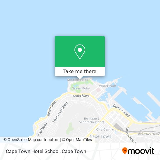 Cape Town Hotel School map