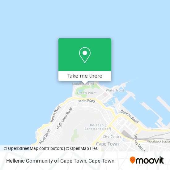 Hellenic Community of Cape Town map