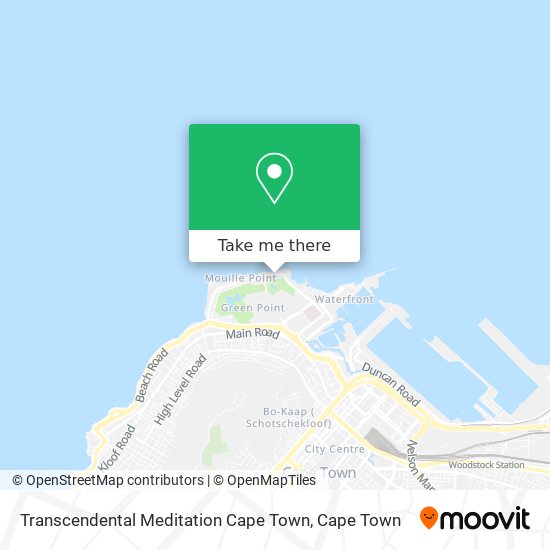 Transcendental Meditation Cape Town map