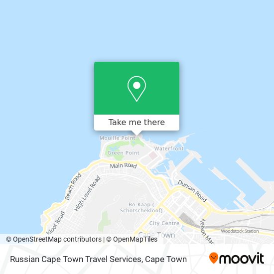 Russian Cape Town Travel Services map