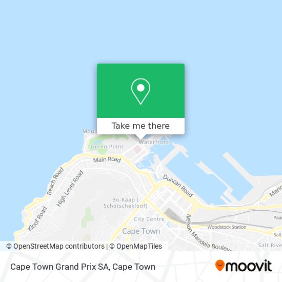 Cape Town Grand Prix SA map