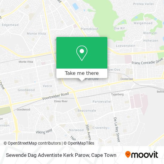 Sewende Dag Adventiste Kerk Parow map