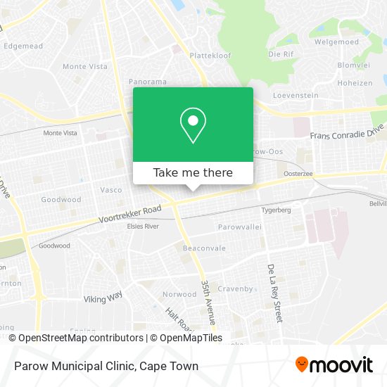 Parow Municipal Clinic map
