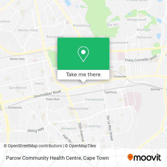 Parow Community Health Centre map
