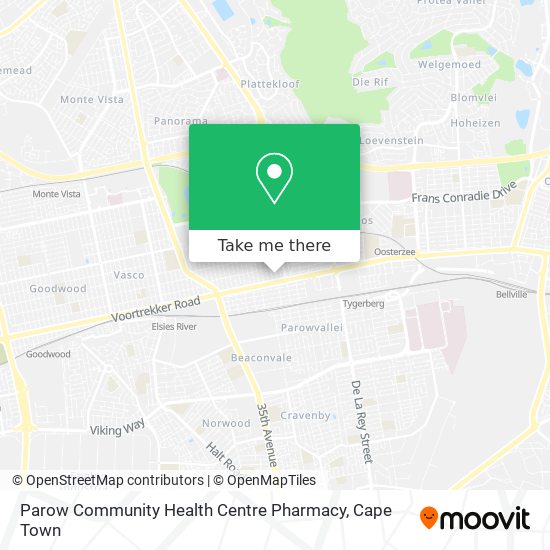 Parow Community Health Centre Pharmacy map