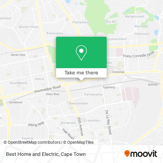 Best Home and Electric map