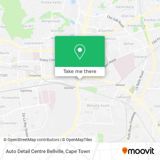 Auto Detail Centre Bellville map