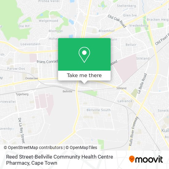 Reed Street-Bellville Community Health Centre Pharmacy map