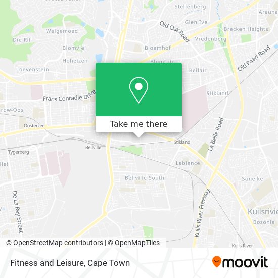 Fitness and Leisure map